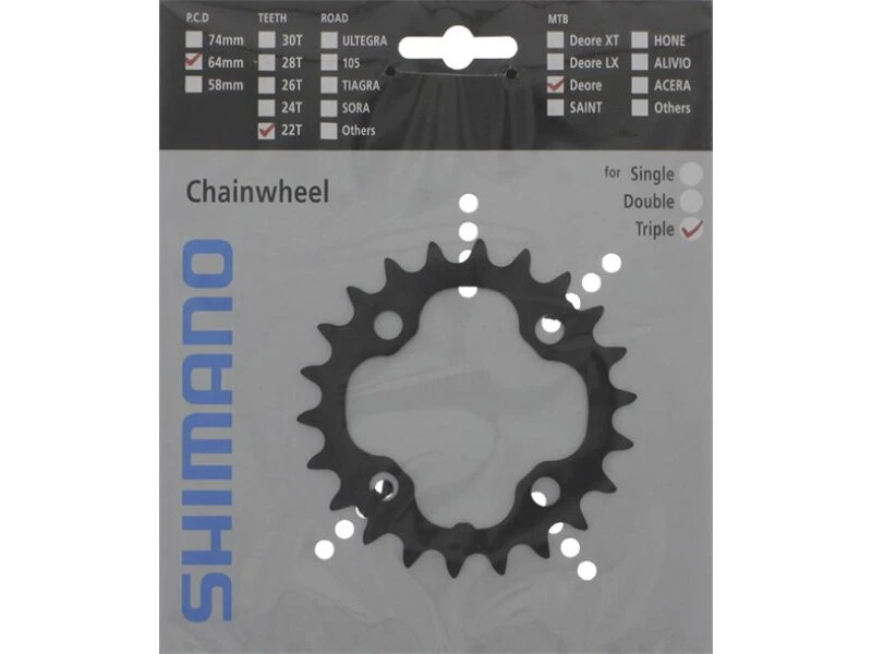 Shimano FC-M590/M532, 22 Zähne, 9-fach 2 Shimano FC-M590/M532, 22 Zähne, 9-fach