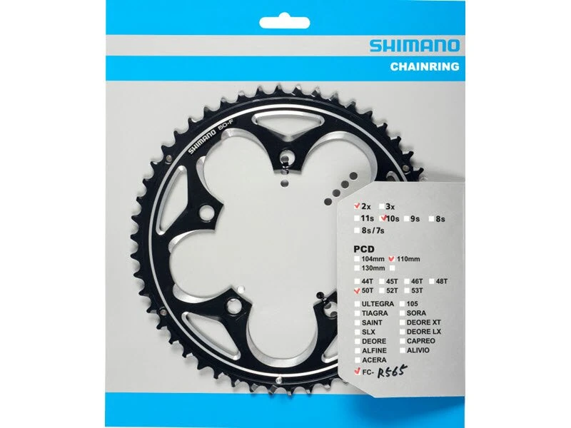 Shimano Kettenblätter FC-R565 10-fach 4 Shimano Kettenblätter FC-R565 10-fach – Bild 2