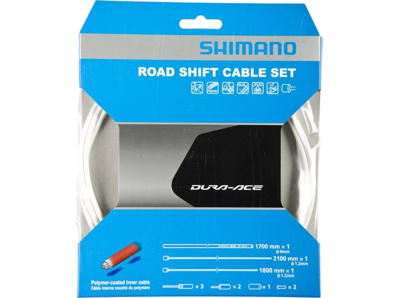 Shimano Schaltzugset Dura Ace Rennrad, Polymer 4 Shimano Schaltzugset Dura Ace Rennrad, Polymer – Bild 2